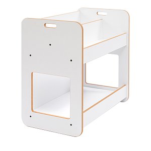 Ραφιέρα Dovere pakoworld λευκό mdf 56x34x55εκ 120-000420
