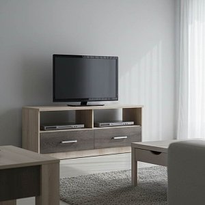 Έπιπλο τηλεόρασης OLYMPUS pakoworld χρώμα castillo-toro 120x39,5x50εκ 123-000018