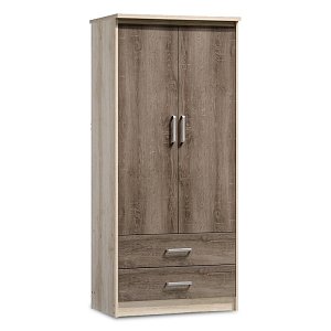 Ντουλάπα ρούχων δίφυλλη OLYMPUS pakoworld χρώμα castillo-toro 81x57x183εκ 123-000021