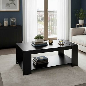 Τραπέζι σαλονιού OLYMPUS pakoworld χρώμα wenge 110x51x42,5εκ 123-000038