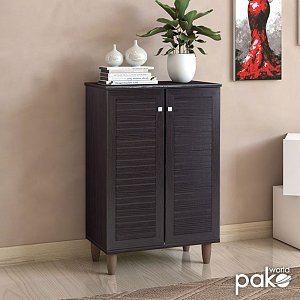 Παπουτσοθήκη-ντουλάπι SANTO pakoworld 10 ζεύγων χρώμα wenge 60x34,5x91,5εκ 123-000030