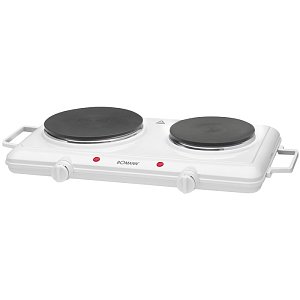 Bomann DKP 5028 Διπλή Εμαγιέ Εστία Λευκό 2500W 138-0271