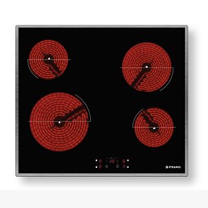 PYRAMIS PHC61410IFB Κεραμική Εστία 60cm Μαύρη 174020040