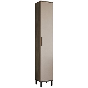 Ντουλάπι-στήλη Aurelius pakoworld ανθρακί-μόκα 29.5x29.5x183.6εκ 176-000094