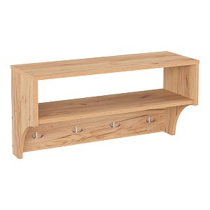 Κρεμάστρα Crosta pakoworld σε oak απόχρωση 80x28x40εκ 184-000127
