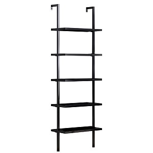 Ραφιέρα τοίχου Harris pakoworld σε μαύρη απόχρωση 60x22x200εκ 197-000066