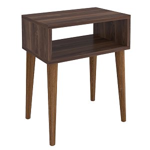 Κομοδίνο Hank pakoworld καρυδί 45x30x60εκ 197-000126