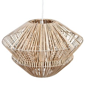 Φωτιστικό οροφής μονόφωτο PWL-1102 pakoworld Ε27 μπεζ Φ44x31εκ 199-000455