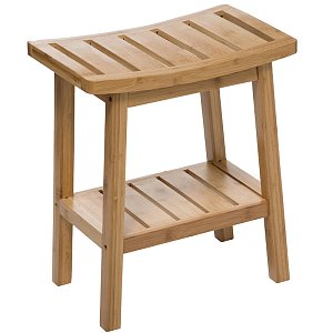 Σκαμπό Dael pakoworld μπαμπού χρώμα φυσικό 39.5x25x46εκ 199-000136