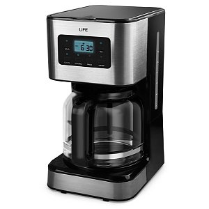 LIFE CM-200 Καφετιέρα Φίλτρου Μαύρη 221-0093