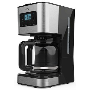 LIFE CM-200 Καφετιέρα Φίλτρου Μαύρη 221-0093