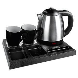 LIFE WELCOME Δίσκος με Βραστήρα Μαύρος 1.2L 221-0111
