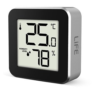 Life Alu Mini 221-0118 Ψηφιακό Θερμόμετρο Υγρόμετρο Αλουμίνιο