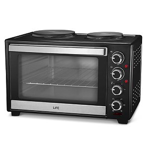 LIFE KOUZINAKI 302 Ηλεκτρικό Φουρνάκι με 2 Εστίες 30lt 3200W 221-0153
