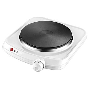 Life Perfect Cook Ηλεκτρική Εστία Λευκό 1500W 221-0184