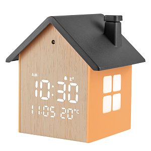 Ψηφιακό Ρολόι Ξυπνητήρι LED Life Tiny House Black 221-0453