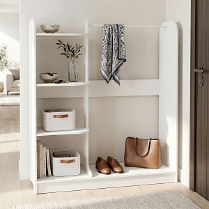 Έπιπλο εισόδου Pamesa pakoworld λευκό 130x40x135εκ 230-000213