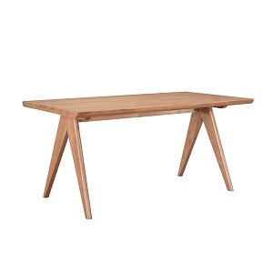 Τραπέζι Winslow pakoworld ξύλο rubberwood σε ανοιχτό καρυδί χρώμα 180x85x75εκ 247-000021