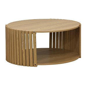 Τραπέζι σαλονιού Heavenly pakoworld MDF φυσικό Φ83x38εκ 260-000012