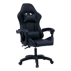 Καρέκλα γραφείου gaming William pakoworld PU μαύρο 275-000013