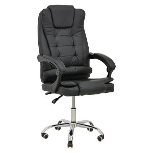 Καρέκλα γραφείου διευθυντή Toronsi pakoworld μαύρο pu 60x68x128εκ 292-000056