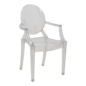 Πολυθρόνα Narova pakoworld PC διάφανο 43x48x92εκ 4τμχ 292-000017