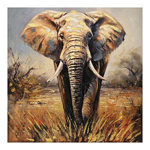 Πίνακας σε καμβά Elepho Inart 100x3x100εκ 296-000049