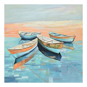 Πίνακας σε καμβά Boatty Inart 100x3x100εκ 296-000061