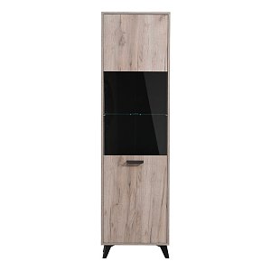 ΒΙΤΡΙΝΑ ΜΟΝΟΦΥΛΛΗ UMBRIA 1K VS GREY OAK- ΜΑΥΡΟ 53,5x33x191,5 11007385