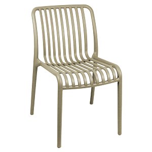 Καρέκλα Zoi pakoworld pp σε απόχρωση cappucino 49x58x80εκ 326-000003