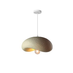 Φωτιστικό οροφής led Ferecon pakoworld E27 ps μπεζ Φ45x25εκ 342-000094
