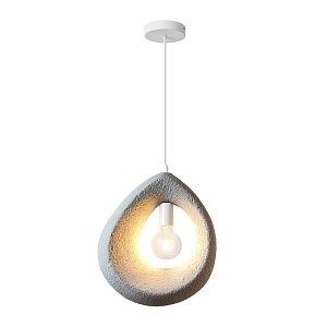 Φωτιστικό οροφής led Ferclyn pakoworld E27 ps σε ανοιχτό γκρι 32x24x35εκ 342-000091