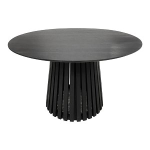 Τραπέζι Kenda I pakoworld mindi ξύλο μαύρο Φ120x75εκ 343-000123