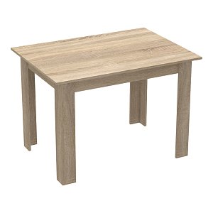 Τραπέζι Manka pakoworld σε sonoma απόχρωση 110x80x77εκ 361-000002