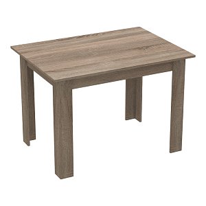 Τραπέζι Manka pakoworld σε sonoma truffle απόχρωση 110x80x77εκ 361-000003