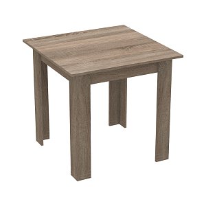 Τραπέζι Manka I pakoworld σε sonoma truffle απόχρωση 80x80x77εκ 361-000007