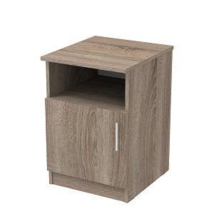 Κομοδίνο Galdi pakoworld σε sonoma truffle απόχρωση 40x45x60εκ 361-000034