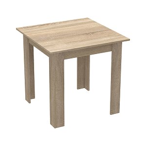 Τραπέζι Manka I pakoworld σε sonoma απόχρωση 80x80x77εκ 361-000006