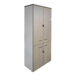 Ντουλάπα γραφείου Armadi pakoworld sonoma-λευκό 80x40x200εκ 367-000021