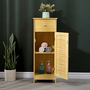 Ντουλάπι-στήλη Chesy pakoworld mdf σε φυσική απόχρωση 32x30x87εκ 370-000034