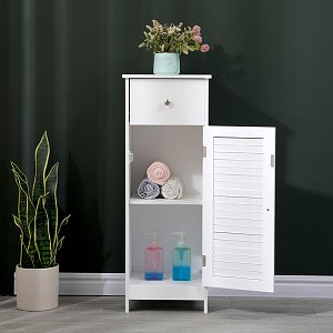 Ντουλάπι-στήλη Chesy pakoworld mdf λευκό 32x30x87εκ 370-000033