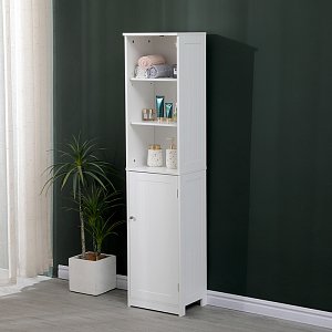 Ντουλάπι-στήλη Desilia pakoworld mdf λευκό 37x30x160εκ 370-000031