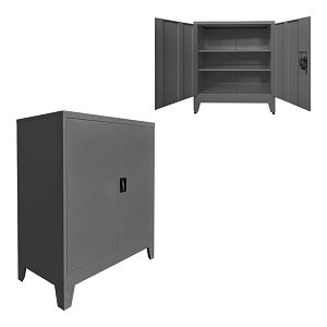 Μεταλλικό ντουλάπι Armon pakoworld ανθρακί 90x45x100εκ 378-000019
