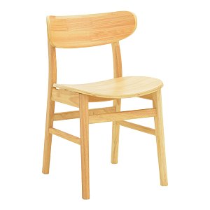 Καρέκλα Lumnia pakoworld rubberwood σε φυσική απόχρωση 46x50x76εκ 382-000008
