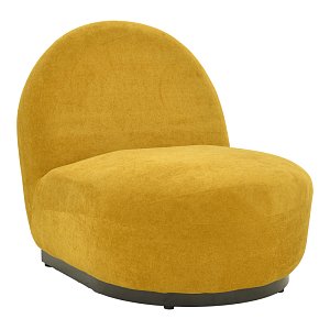 Πολυθρόνα Zenny pakoworld υφασμα κίτρινο 64x85x68εκ 392-000011