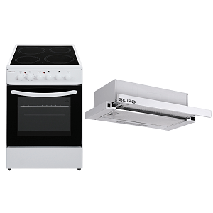 Σετ SILIFO SF6120CFVW & SF6664 Κουζίνα & Απορροφητήρας Συρόμενος 89269