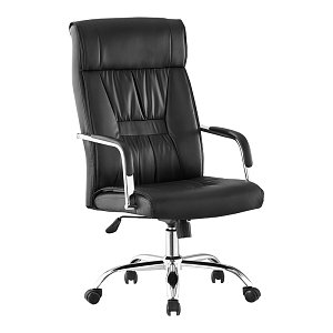 Καρέκλα γραφείου διευθυντή Biani pakoworld pu μαύρο 56x70x107-115εκ 421-000009