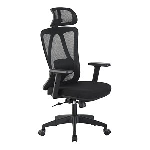 Καρέκλα γραφείου διευθυντή Magida pakoworld mesh μαύρο 58.5x66x115-125εκ 421-000001