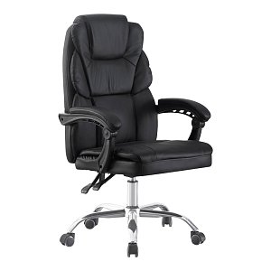Καρέκλα γραφείου διευθυντή Sanema pakoworld pu μαύρο 62x67x112-122εκ 421-000002