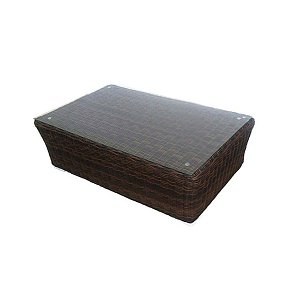 Τραπέζι Κήπου Wicker Rattan Carla 110x66x30 5119G 200-10-005